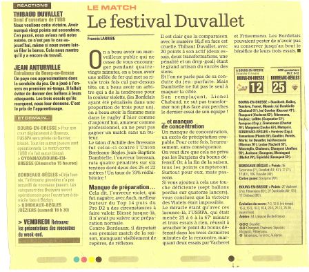 Article Midi Olympique :